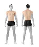photo of man front and back chest one treatment